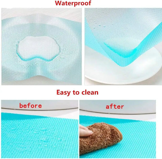 9 Pack Refrigerator Mats,Washable Fridge Mats Liners Easy to Clear Fridge Pads Mat Shelves Drawer Table Mats Refrigerator Liners
