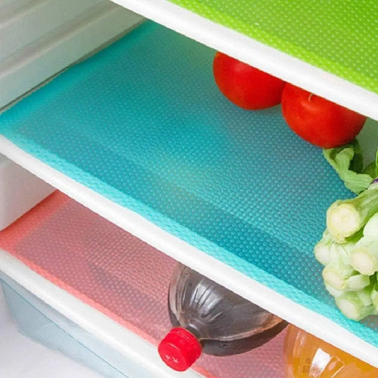 9 Pack Refrigerator Mats,Washable Fridge Mats Liners Easy to Clear Fridge Pads Mat Shelves Drawer Table Mats Refrigerator Liners