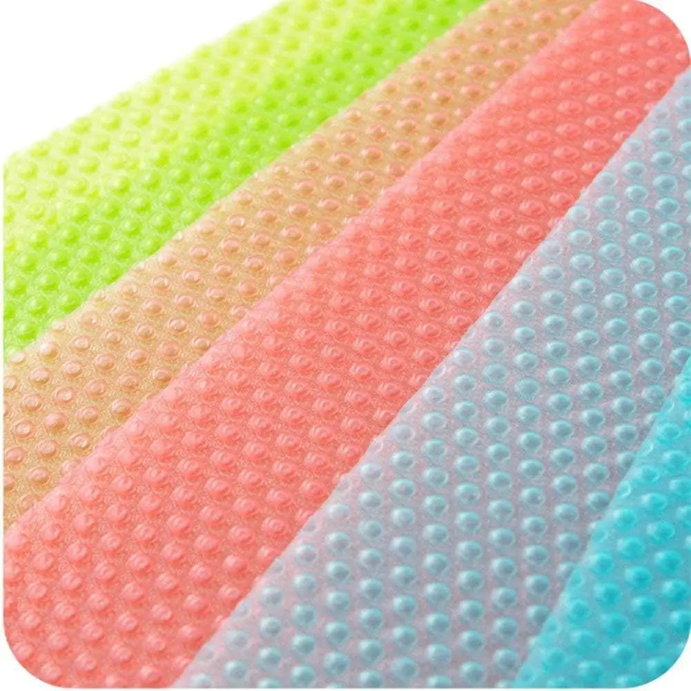 9 Pack Refrigerator Mats,Washable Fridge Mats Liners Easy to Clear Fridge Pads Mat Shelves Drawer Table Mats Refrigerator Liners