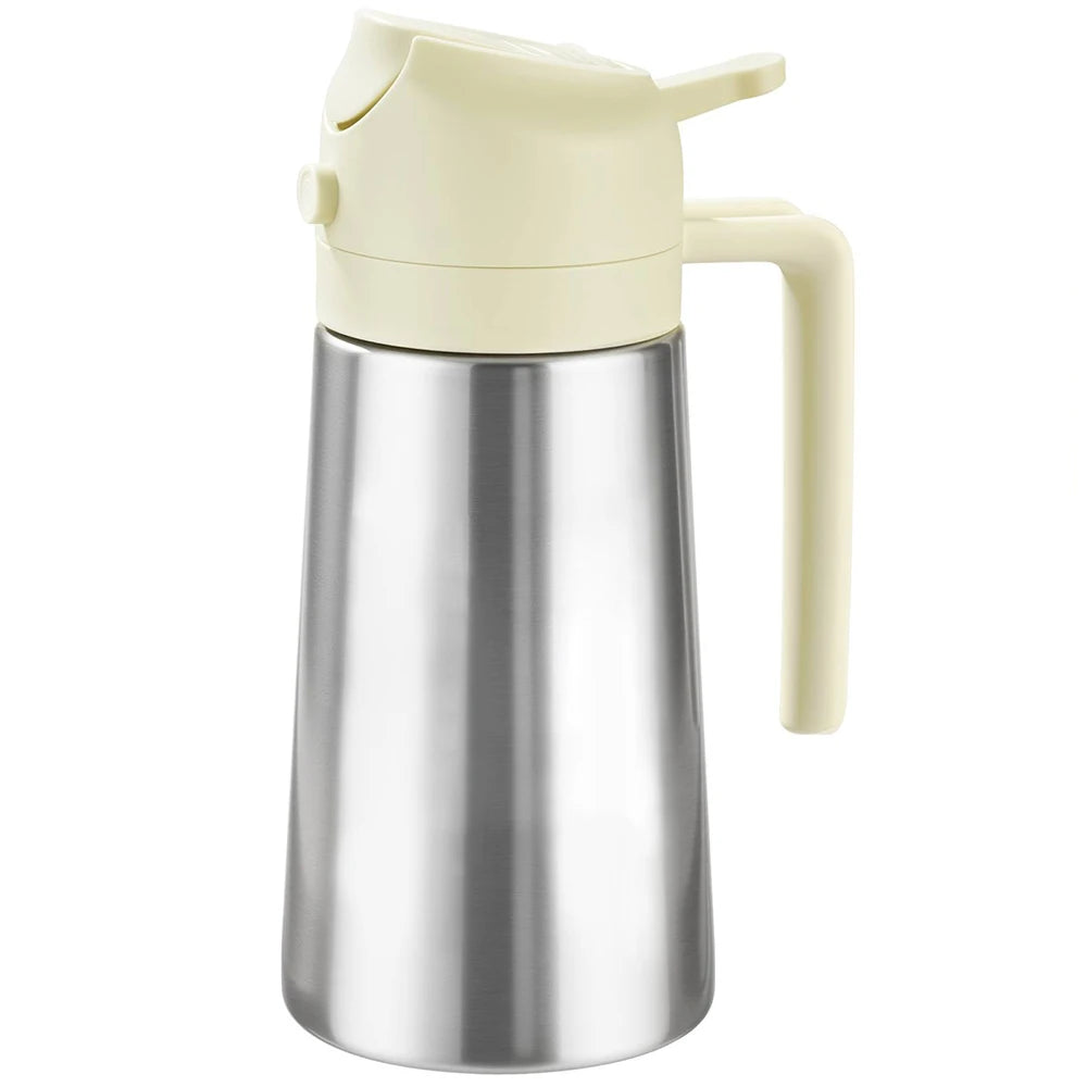 Olive Oil Sprayer for Cooking, 470ml 2 In 1 Oil Dispenser/Pour Bottle, Kitchen Accessories, Kitchen Gadgets for Air Fryer, Salad