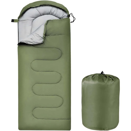 Portable waterproof camping sleeping bag, suitable for all seasons, can be used in both cold weather and warm environments.