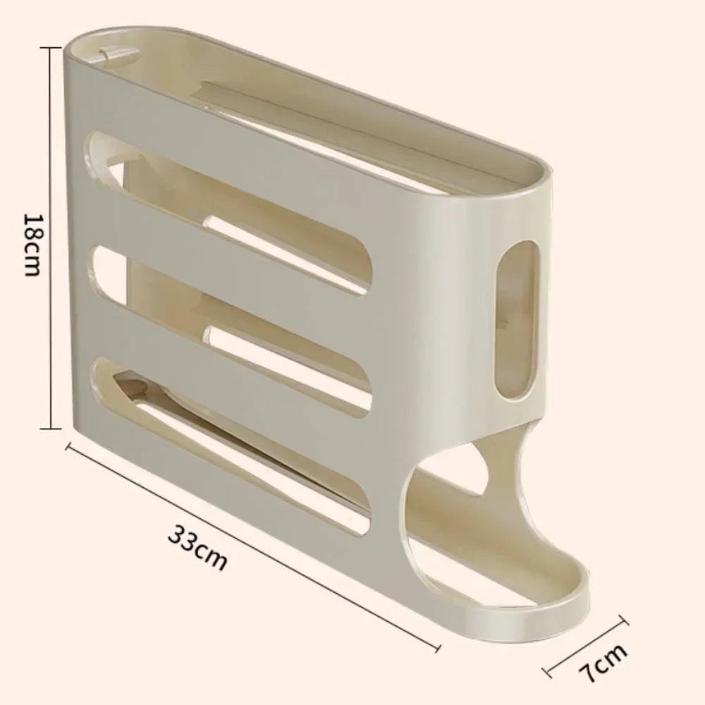 4 Layers Automatic Rolling Egg Holder Rack