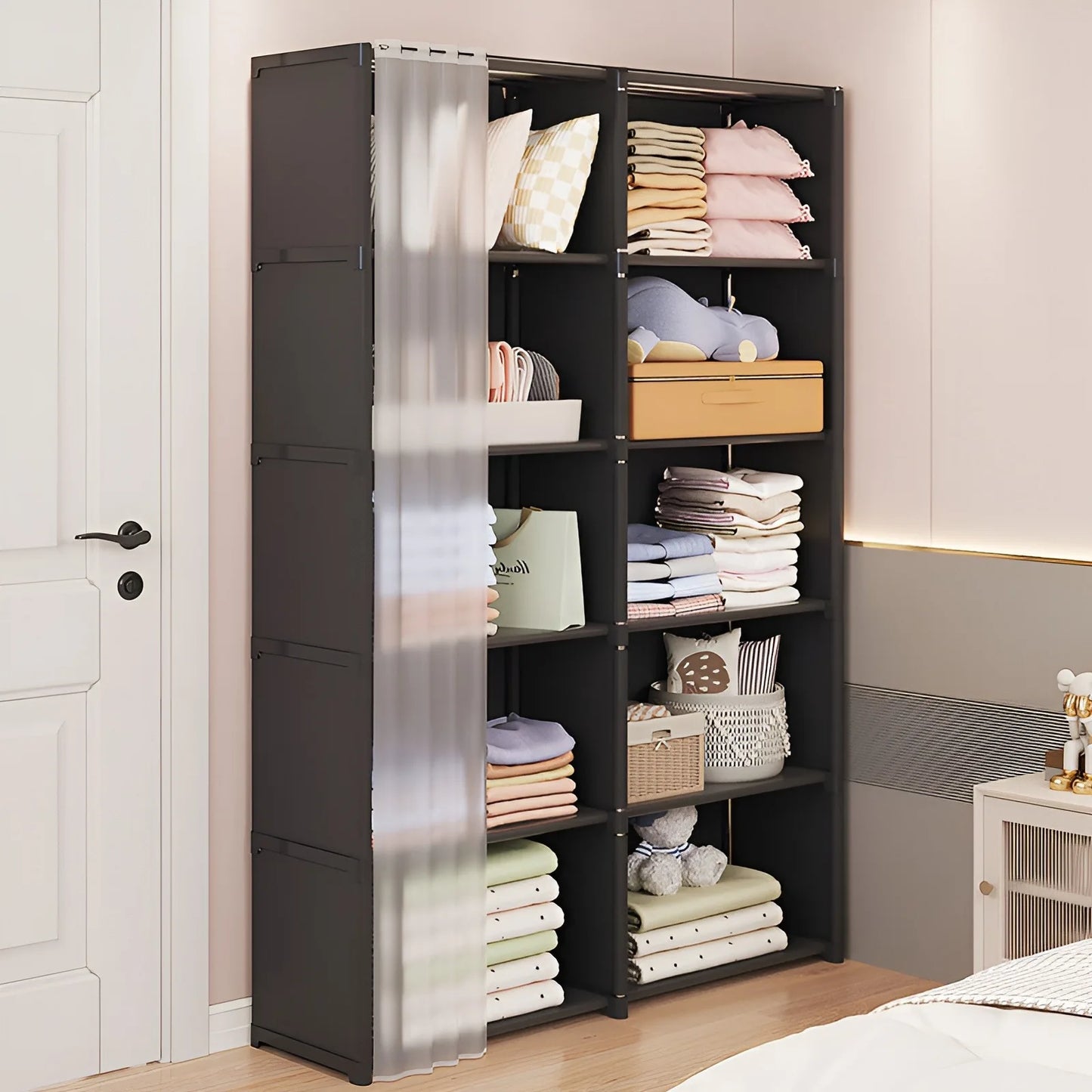 6 Layers Dustproof Simple Wardrobe Organizer