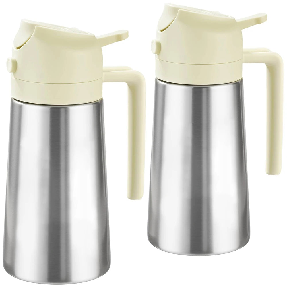 Olive Oil Sprayer for Cooking, 470ml 2 In 1 Oil Dispenser/Pour Bottle, Kitchen Accessories, Kitchen Gadgets for Air Fryer, Salad