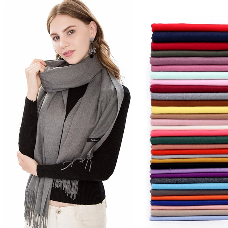 Women's Pashmina Scarf Shawls Soft Cashmere feeling z