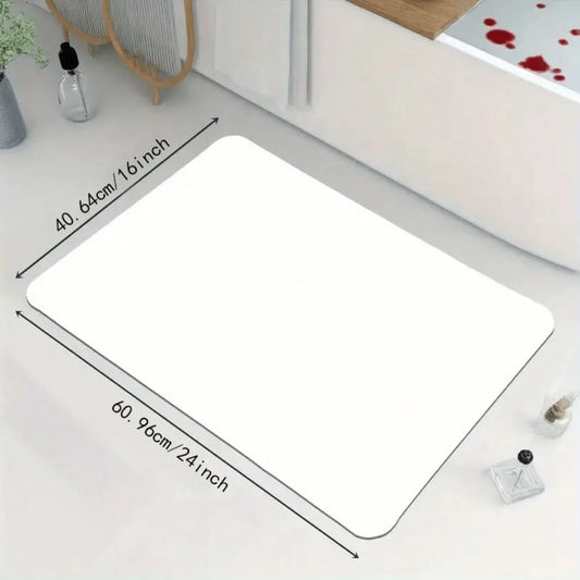 1pc Sweet Home Text Rubber Floor Mat Water-Absorbent Non-Slip Easy To Clean Floor Mat Bathroom Living Room Kitchen, Home Decor