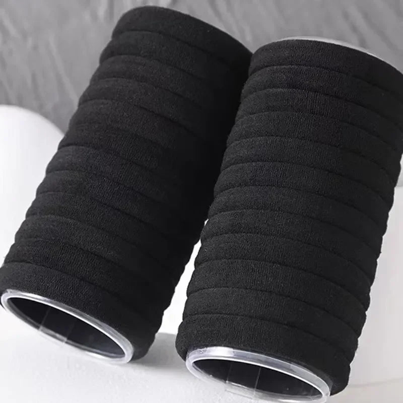 50/100pcs Black Hair Bands for Men Women Girls Hairband High Elastic Rubber Band Hair Ties Ponytail Holder Scrunchies Accessorie
