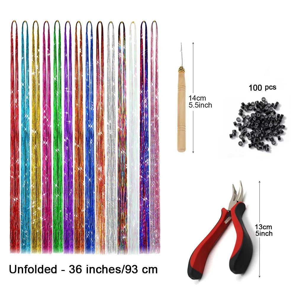 Sparkle Hair Tinsel Heat Resistant