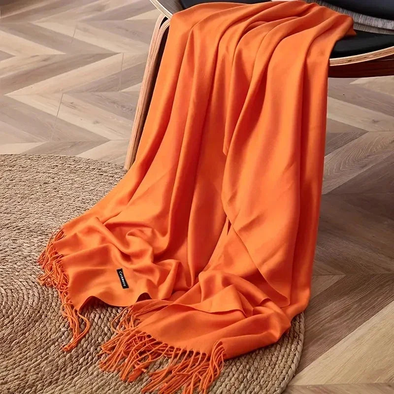 Women's Pashmina Scarf Shawls Soft Cashmere feeling z