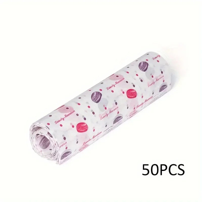 50PCS Premium Food-Grade Baking Parchment Paper Sheets  Oil-Resistant and Heatproof for Sandwiches, Burgers paper
