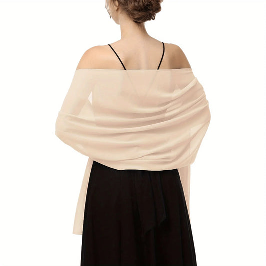 Elegant Bubble Chiffon Shawl Hijab Women Lightweight Shawl and Wrap Female Foulard Perfect for Casual Outings and Evening Events