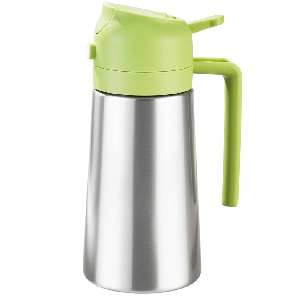 Olive Oil Sprayer for Cooking, 470ml 2 In 1 Oil Dispenser/Pour Bottle, Kitchen Accessories, Kitchen Gadgets for Air Fryer, Salad