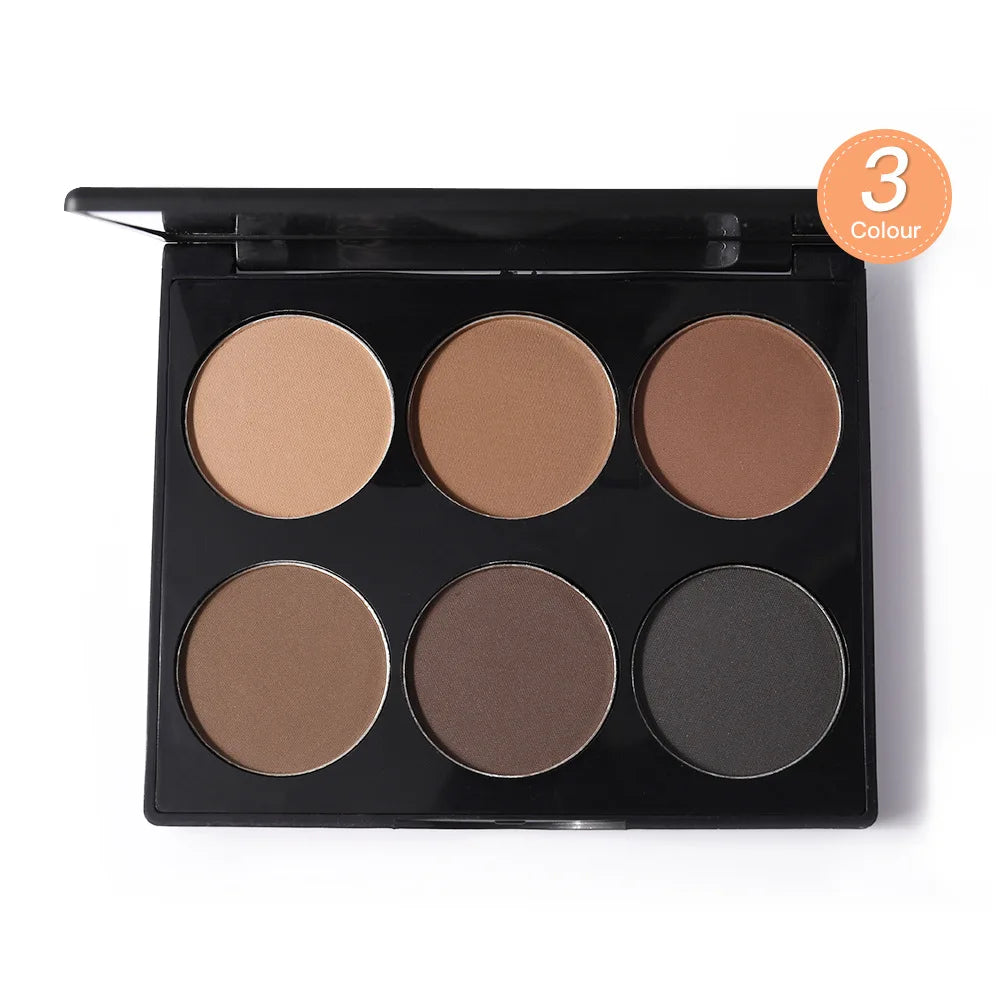 6 Colors Highlighter Contour Palette Makeup 3D Bronzer Matte Contour Palette Face Bronzer Professional Highlight Contour Palette