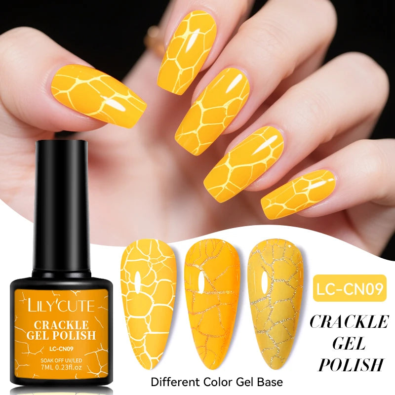 LILYCUTE 7ml Peel-Off Base Gel Nail Polish – Clear UV Gel