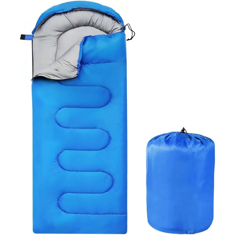 Portable waterproof camping sleeping bag, suitable for all seasons, can be used in both cold weather and warm environments.