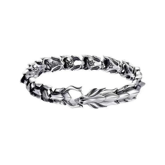 3 Color 20CM Men's Viking Domineering Dragon Vintage Punk Hiphop Bangle Bracelet Birthday Gift