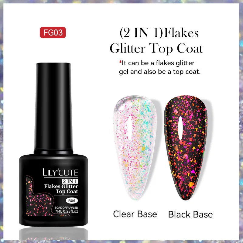 LILYCUTE 7ml Peel-Off Base Gel Nail Polish – Clear UV Gel