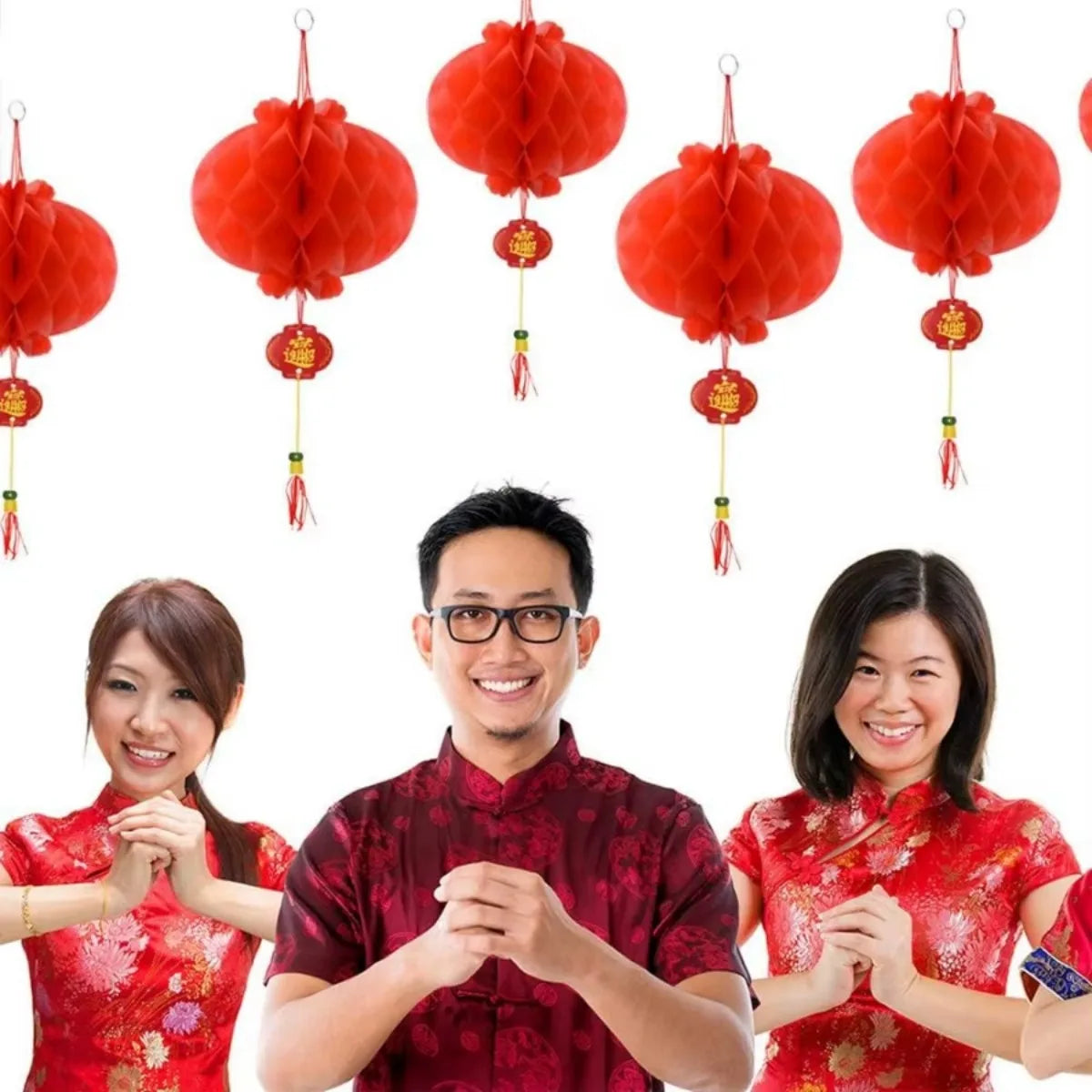 Traditional Chinese Paper Lanterns 20-Pack, Festival Wedding Party Decoration Supplies