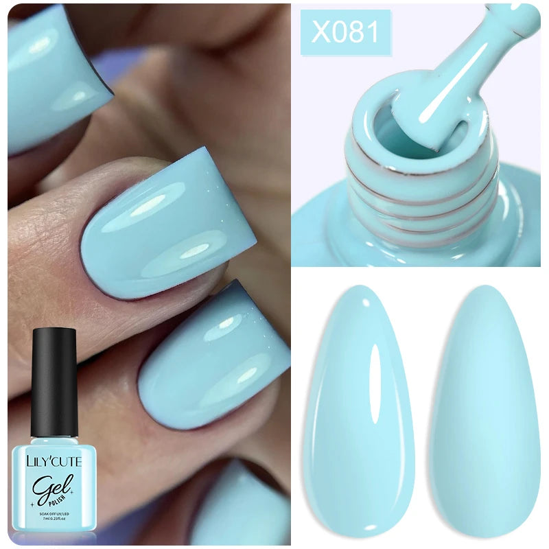 LILYCUTE 7ml Peel-Off Base Gel Nail Polish – Clear UV Gel