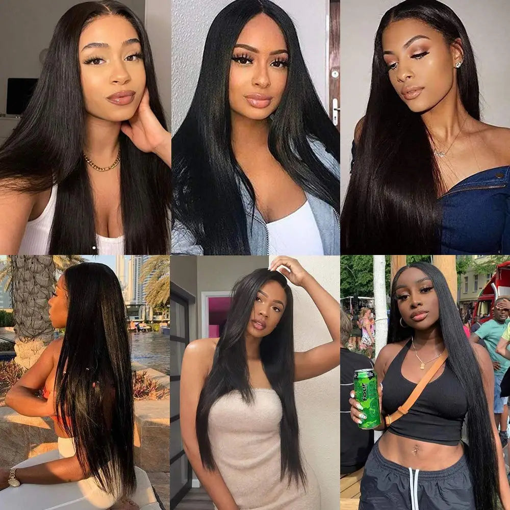 Straight Clip-in Hair Extensions – 100% Remy Human Hair (8 Pcs, 120g)