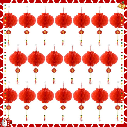 Traditional Chinese Paper Lanterns 20-Pack, Festival Wedding Party Decoration Supplies