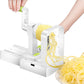 Foldable Vegetable Spiralizer Spiral Slicer Vegetable Shredder with Handle Veggie Cutter for Cucumber Potato Zucchini
