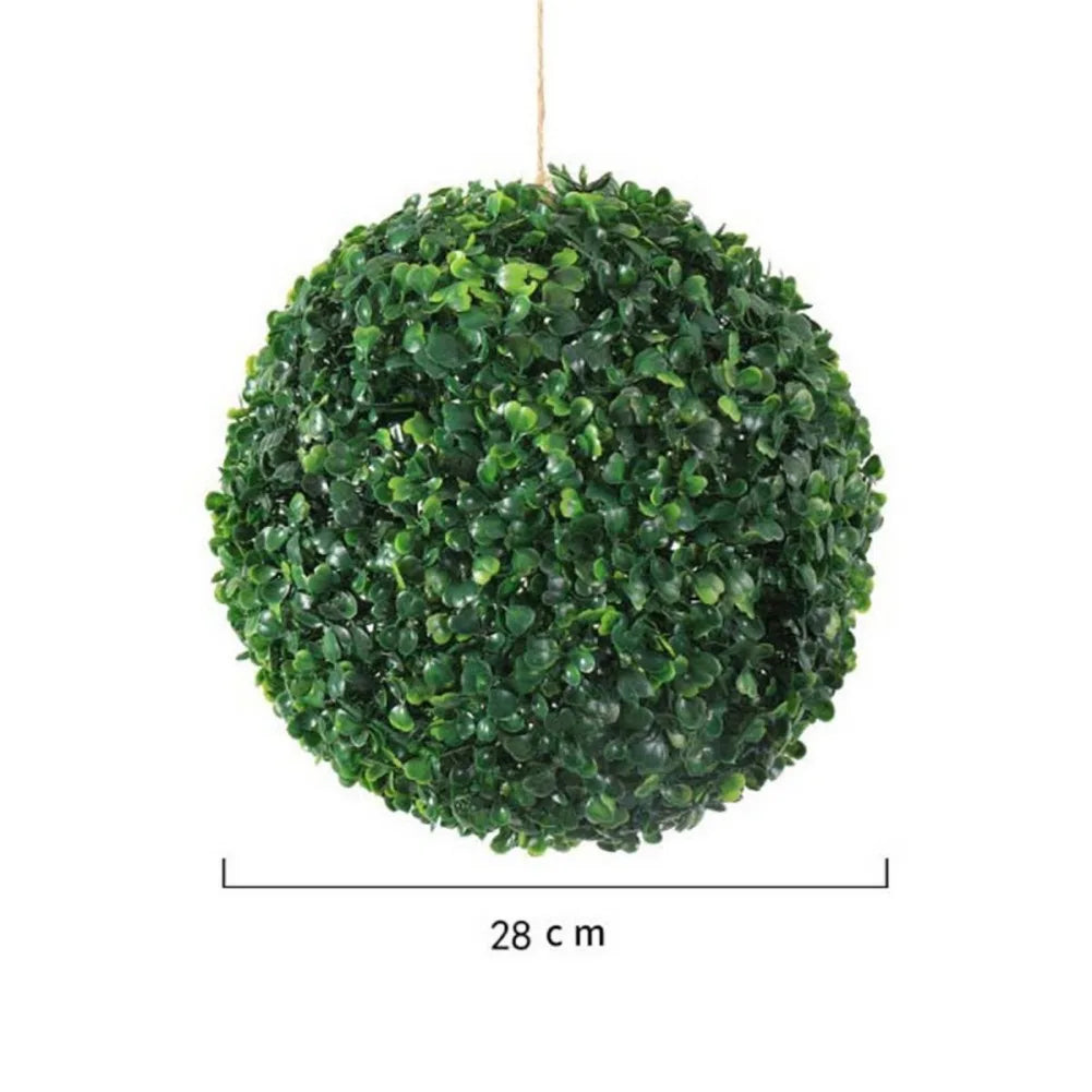 Eco-friendly Artificial Plant Ball Realistic Appearance Long-lasting Durability Indoor Or Outdoor Artificial Grass Dome Balls 18