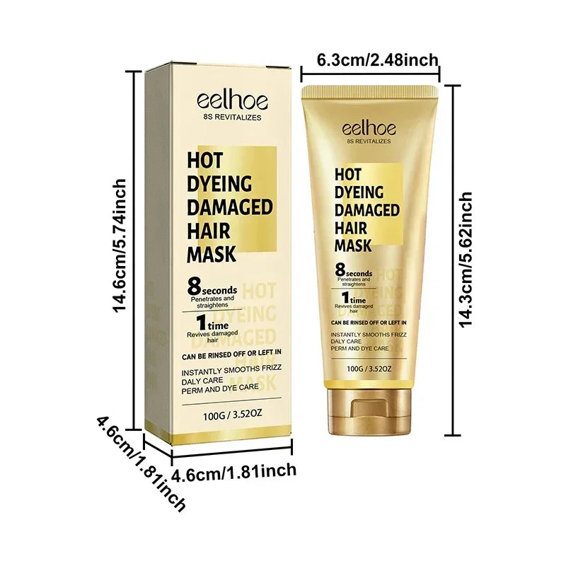Keratin Hair Mask – 5 Seconds Fast Repairing Frizz Dry Hair Anti Rolling Nourishment