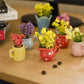 8pcs Mini Ceramic Vase Fridge Magnets Flower Vase Refrigerator Magnets for Home Kitchen Office School Locker Whiteboard