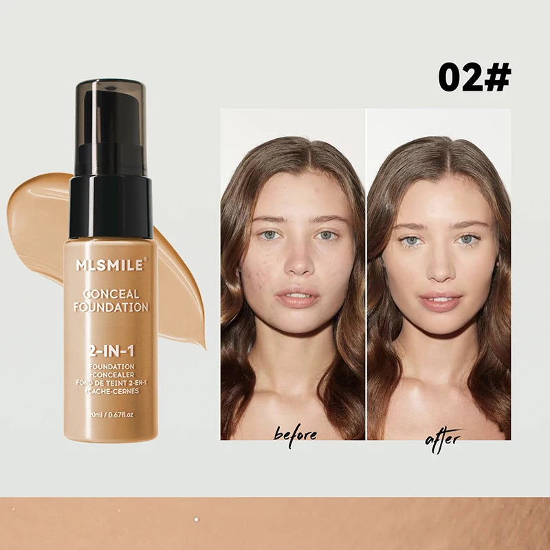Oil-Control Matte BB Cream & Foundation – Full Coverage, Waterproof