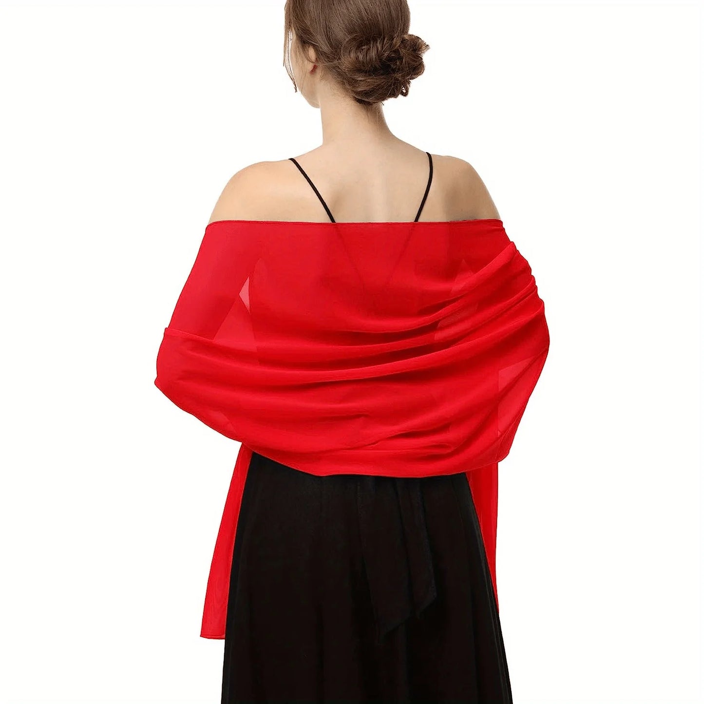 Elegant Bubble Chiffon Shawl Hijab Women Lightweight Shawl and Wrap Female Foulard Perfect for Casual Outings and Evening Events