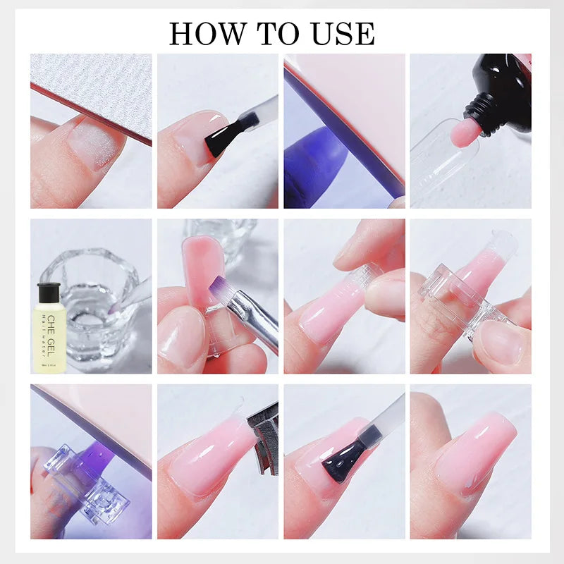 Poly Nail Extension Gel Kit Starter – Nude & Brown Series