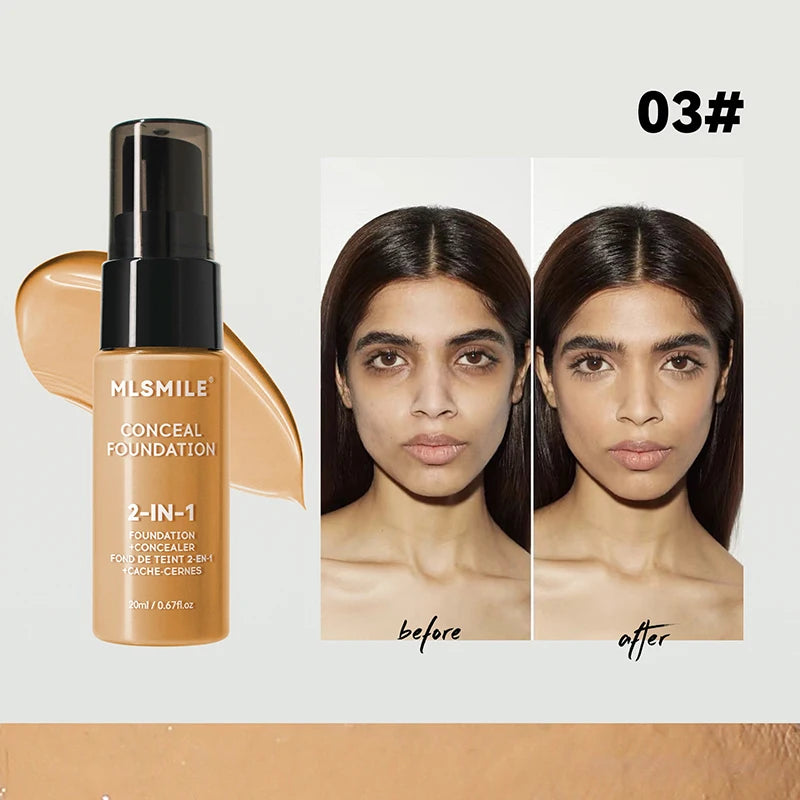 Oil-Control Matte BB Cream & Foundation – Full Coverage, Waterproof