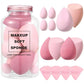 12/14-Pcs Makeup Sponge Blender Set with Storage Bottle