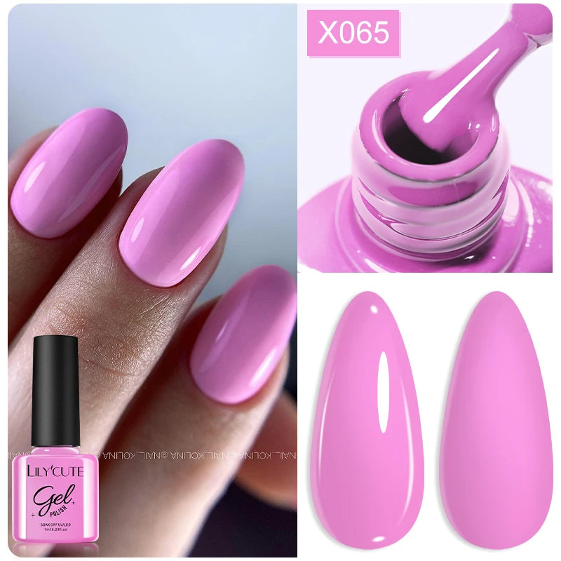 LILYCUTE 7ml Peel-Off Base Gel Nail Polish – Clear UV Gel