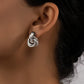 Stainless Steel Chunky Hoop Earrings for Women Girls Gold Color Double Ring Thick Geometric Drop Earrings Statement Jewelry Gift