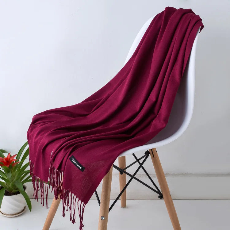Women's Pashmina Scarf Shawls Soft Cashmere feeling z