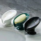 1PC Ceramic Leay Shower Soap Holder Bathroom and kitchen  Supplies Leaf Shape Box Water Guide Hole Dish Storage Plate