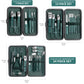 Green Stainless Steel Nail Cutter & Pedicure Scissors Set (7/13/24 pcs)