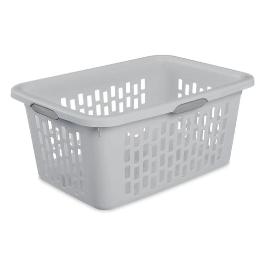 Sterilite 2 Bushel Plastic Laundry Basket, Adult, Light Gray