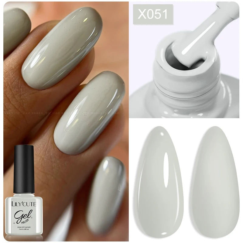 LILYCUTE 7ml Peel-Off Base Gel Nail Polish – Clear UV Gel