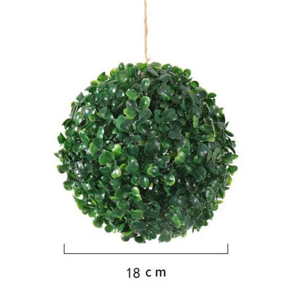 Eco-friendly Artificial Plant Ball Realistic Appearance Long-lasting Durability Indoor Or Outdoor Artificial Grass Dome Balls 18