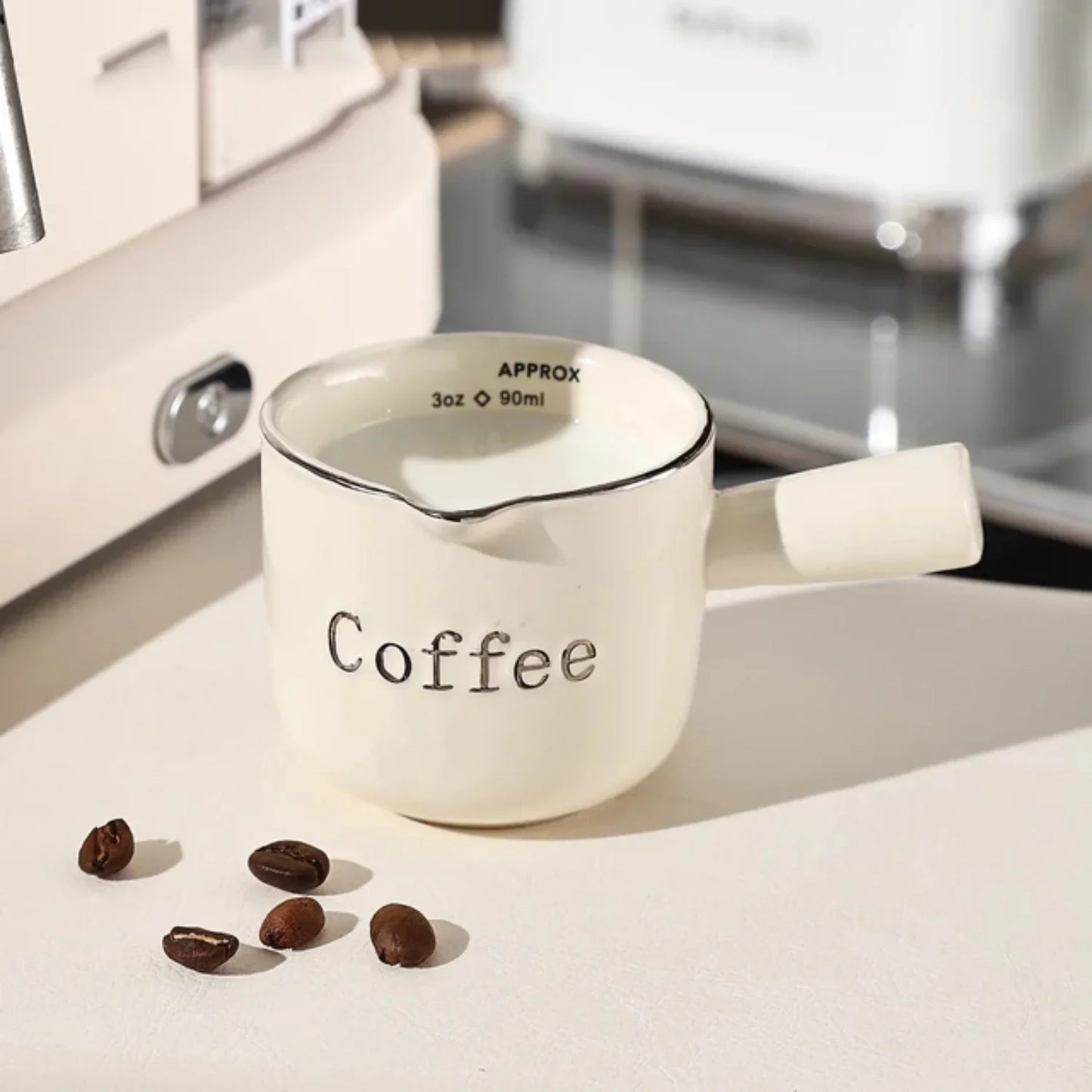 90ML Ceramics Coffee Cup With Handle Household Small Counting Cup Milk Coffe Tea Mug Espresso Cups Coffeeware Teaware