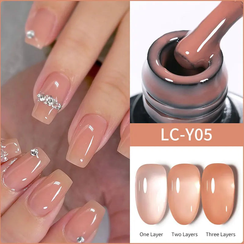 LILYCUTE 7ml Peel-Off Base Gel Nail Polish – Clear UV Gel