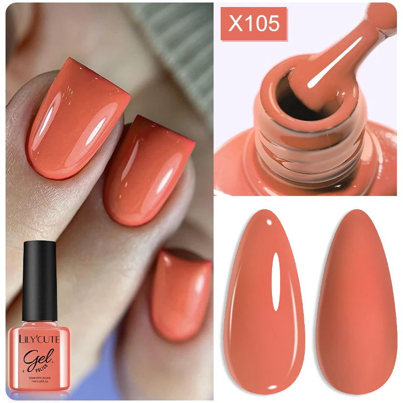 LILYCUTE 7ml Peel-Off Base Gel Nail Polish – Clear UV Gel