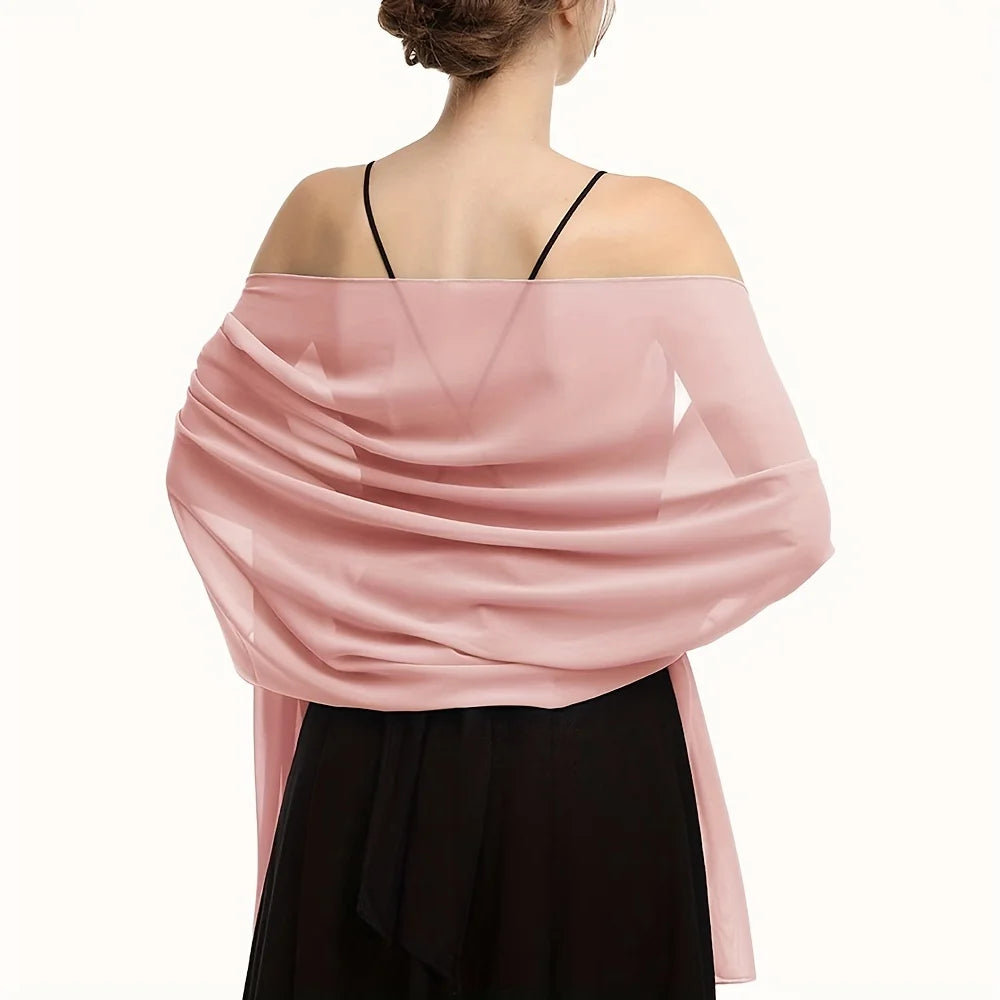 Elegant Bubble Chiffon Shawl Hijab Women Lightweight Shawl and Wrap Female Foulard Perfect for Casual Outings and Evening Events