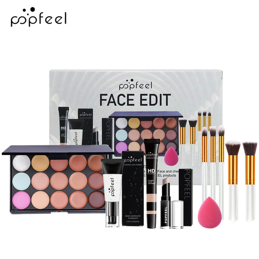 POPFEEL 10-Piece Face Makeup Set – Beginner-Friendly Kit