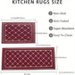 Cushioned Kitchen Rugs Non-Skid Waterproof Kitchen Mats and Rugs Comfort Standing Mat 19.7 X 31.5”+19.7 X 47.2”,