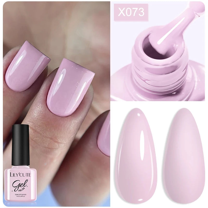 LILYCUTE 7ml Peel-Off Base Gel Nail Polish – Clear UV Gel