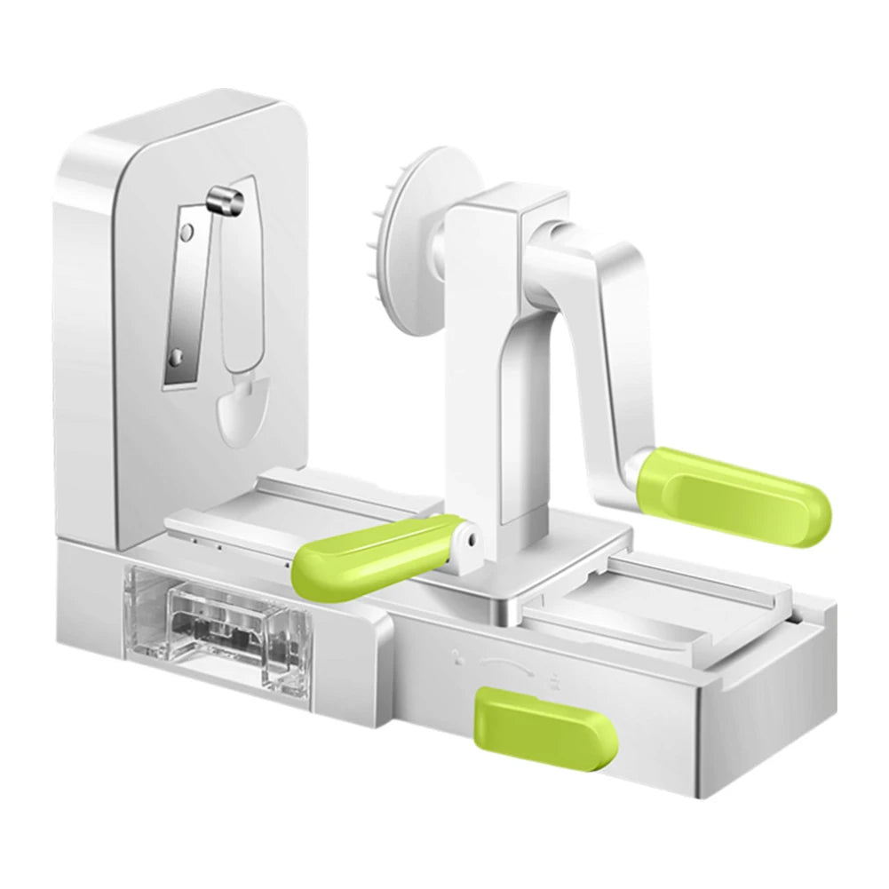 Foldable Vegetable Spiralizer Spiral Slicer Vegetable Shredder with Handle Veggie Cutter for Cucumber Potato Zucchini